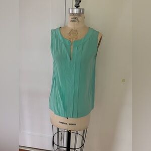 Kate Spade Silk size 4 Sleeveless Aqua Top